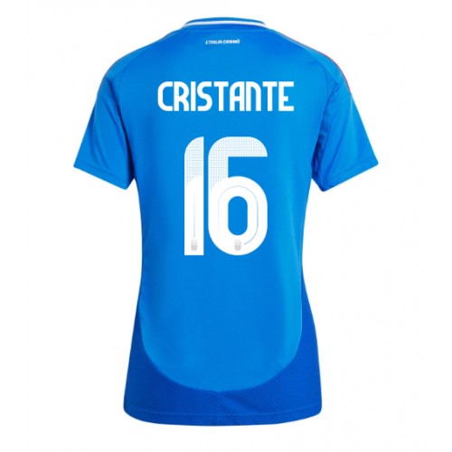 Fotbalové Dres Itálie Bryan Cristante #16 Dámské Domácí ME 2024 Krátký Rukáv